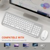 Ant Esports Wireless Keyboard and Mouse Combo WK250 105 Keys, 12 Multimedia Keys, Up to 1600 DPI White