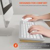 Ant Esports Wireless Keyboard and Mouse Combo WK250 105 Keys, 12 Multimedia Keys, Up to 1600 DPI White