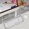 Ant Esports Wireless Keyboard and Mouse Combo WK250 105 Keys, 12 Multimedia Keys, Up to 1600 DPI White