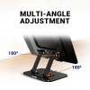 Ant Laptop Stand Riser 30 Adjustable Aluminium Carbon Black