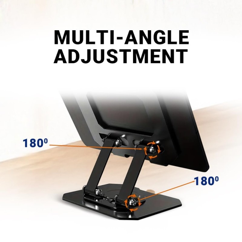 Ant Laptop Stand Riser 30 Adjustable Aluminium Carbon Black