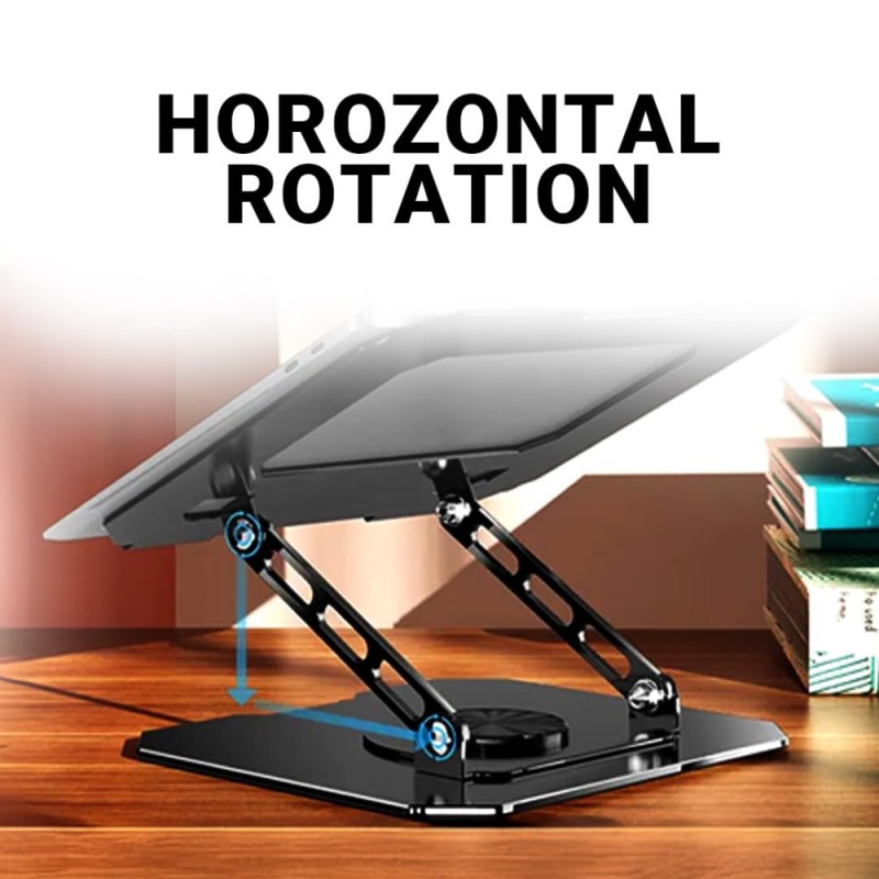 Ant Laptop Stand Riser 30 Adjustable Aluminium Carbon Black