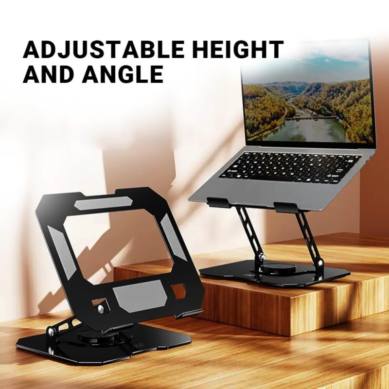 Ant Laptop Stand Riser 30 Adjustable Aluminium Carbon Black