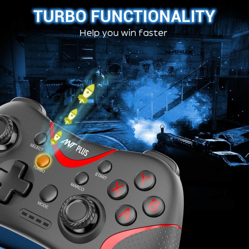 Ant Plus Gamepad Leo 300 Wireless 2.4GHz Technology Black