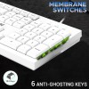 Ant Wired Keyboard and Mouse Combo MASTER10 104 Keys 1200 DPI White