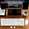 Ant Wired Keyboard and Mouse Combo MASTER10 104 Keys 1200 DPI White