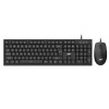 Ant Wired Keyboard and Mouse Combo MASTER10 104 Keys Black