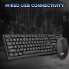 Ant Wired Keyboard and Mouse Combo MASTER10 104 Keys Black