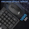 Ant Wired Keyboard and Mouse Combo MASTER10 104 Keys Black