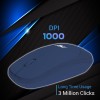 Ant Wireless Keyboard and Mouse Combo Full-Sized QWERTY Blue
