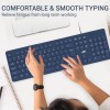 Ant Wireless Keyboard and Mouse Combo Full-Sized QWERTY Blue