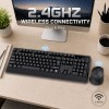 Ant Wireless Keyboard and Mouse Combo Master 35 2.4GHz Full Size 104 Keys AI Shortcut Key Black
