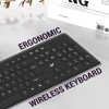 Ant Wireless Keyboard and Mouse FKBRI05 104 Keys Black