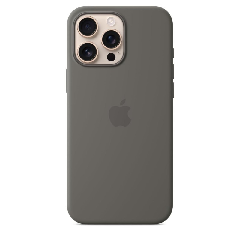 Apple iPhone 16 Pro Max Silicone Case with MagSafe - Stone Grey