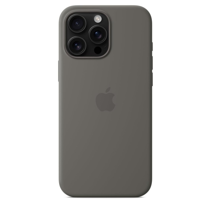 Apple iPhone 16 Pro Max Silicone Case with MagSafe - Stone Grey