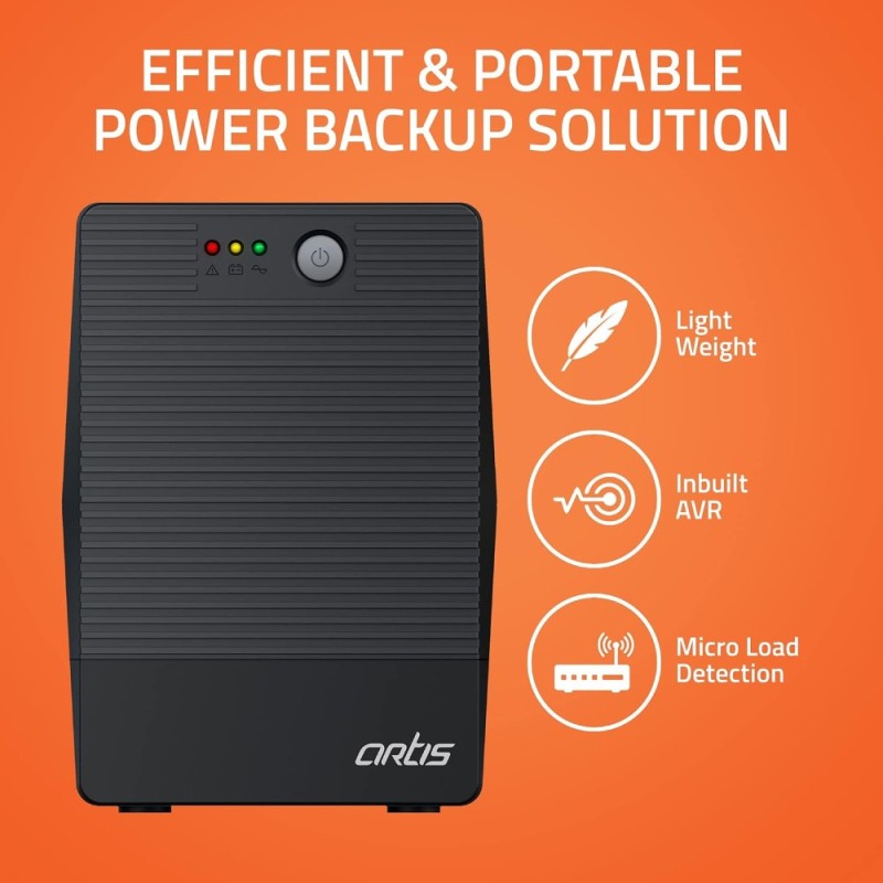 Artis UPS Powersafe 1500VA 900W Line Interactive Black