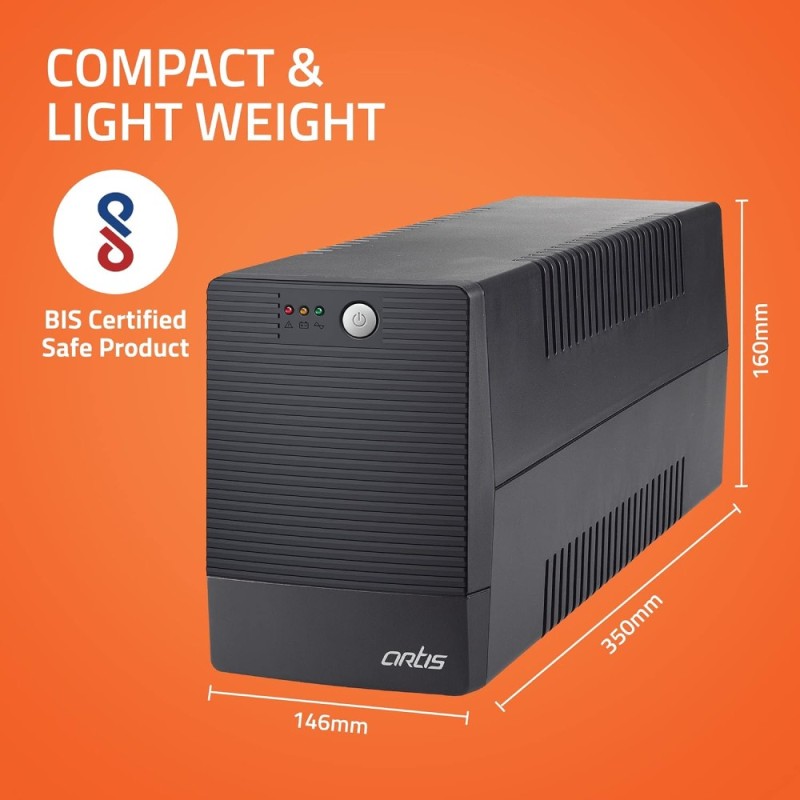 Artis UPS Powersafe 1500VA 900W Line Interactive Black