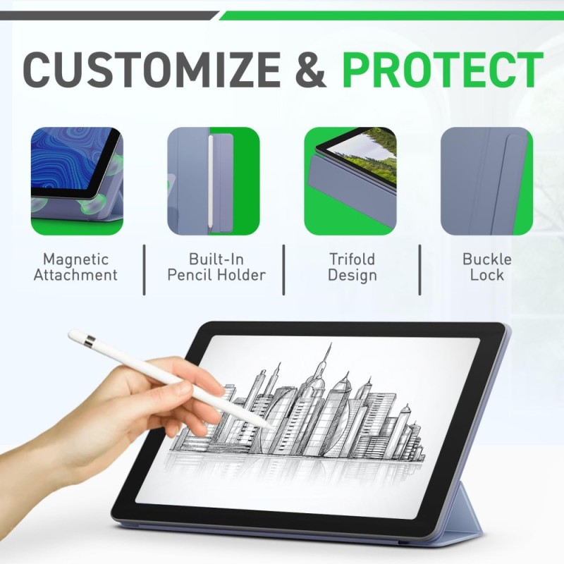Auklet Smart Case M10.9 for iPad 10th Gen 10.9" Trifold Denim