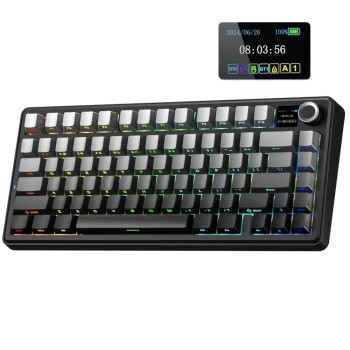 AULA F75 Mechanical Gaming Keyboard 75% Layout RGB Gradient Gray