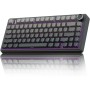 AULA Mechanical Gaming Keyboard F75 Wireless RGB Backlit 75% Layout Side-Engraved Keycaps Gradient-Gray