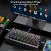 AULA Mechanical Keyboard F87 Tri-Mode BT5.0/2.4GHz/USB-C Gradient Gray