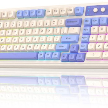 AULA S99 Silicon Membrane Keyboard 3 in 1 Bluetooth/USB-C Purple