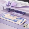 AULA S99 Silicon Membrane Keyboard 3 in 1 Bluetooth/USB-C Purple