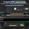 AULA Wireless Mechanical Keyboard F75 75% Tri-mode RGB Thunder Black
