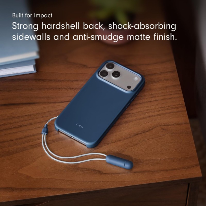 Beats iPhone 17 Pro Max Kickstand Case MGTR4LL/A MagSafe Compatible, Matte Finish, Bedrock Blue