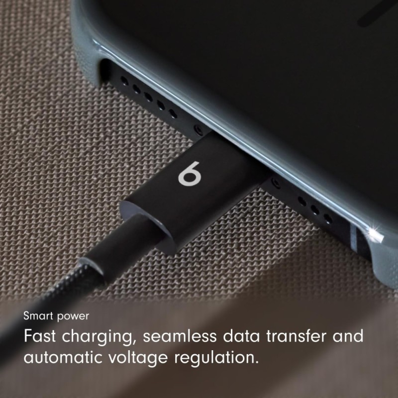 Beats USB-C to USB-C Cable MEQ94ZM/A Fast Charging 1.5m Bolt Black