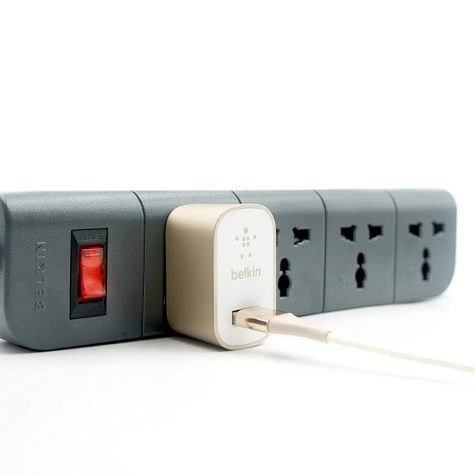 Belkin Extension Board F9E400zb1.5MGRY 4-Socket Surge Protector Gray