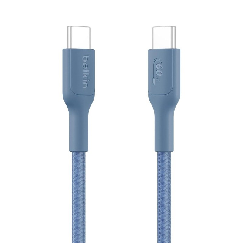 Belkin USB-C to USB-C Braided Nylon Cable 2M 60W Blue