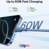 Belkin USB-C to USB-C Braided Nylon Cable 2M 60W Blue
