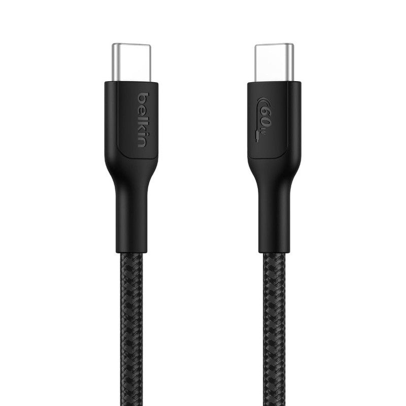 Belkin USB-C to USB-C Braided Nylon Cable CAB024fq1MBK 1M 60W Black