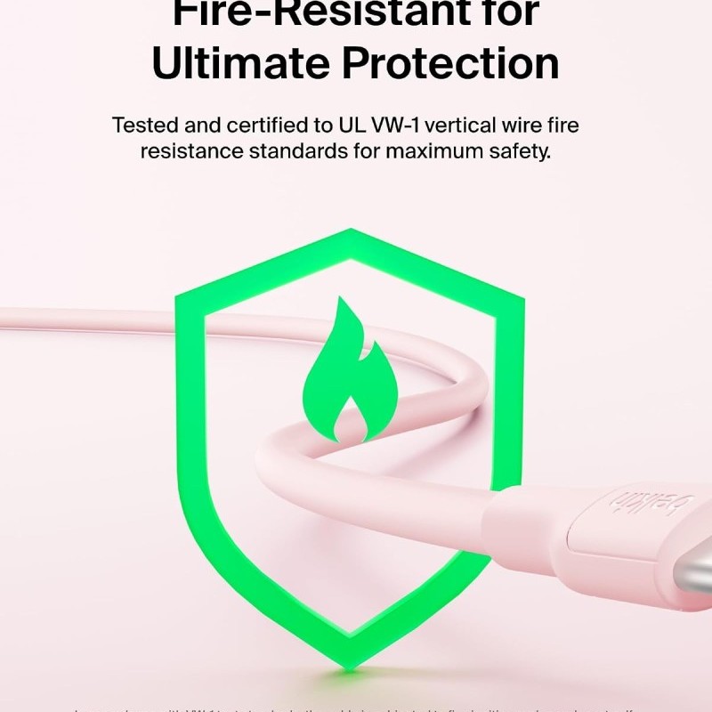 Belkin USB-C to USB-C Cable CAB023fq1MPK 1M, 60W, Pink