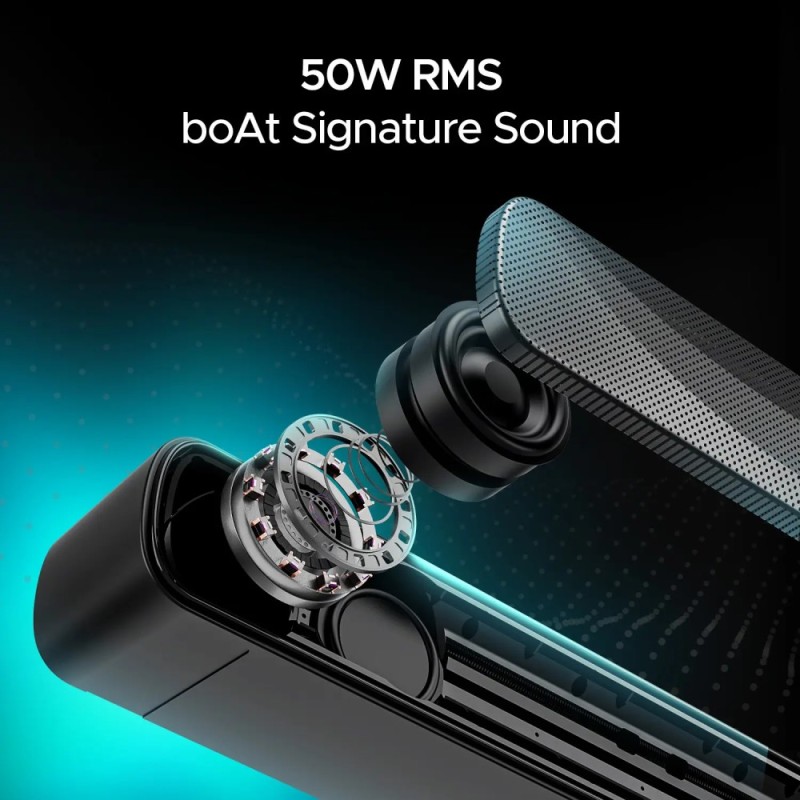boAt Aavante Bar A1040 50W RMS 2.1 Channel Bluetooth Soundbar Premium Black