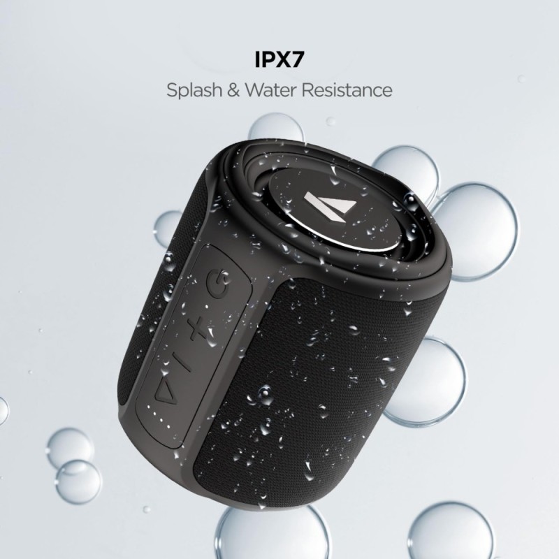 boAt Stone 350 Portable Bluetooth Speaker 10W RMS Stereo Sound IPX7 Water Resistance Black