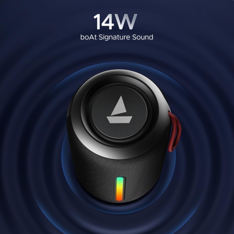 boAt Stone 352 Pro Bluetooth Speaker 14W Output RGB LEDs Raging Black
