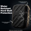 BonKaso Electronics Organizer Travel Case BK-3D_ORGNR-BLK EVA Hard Shell Compact Pouch Black