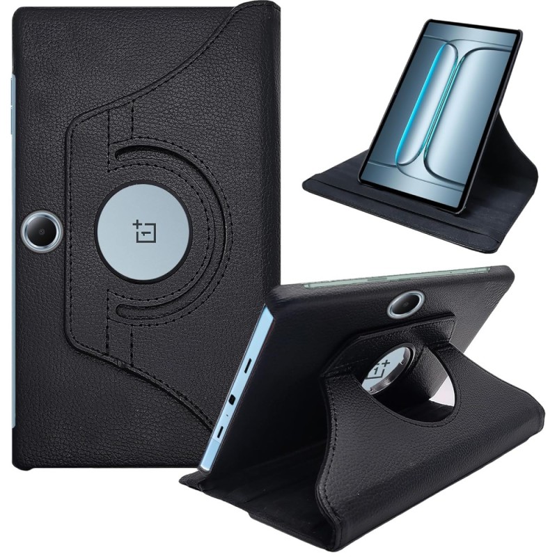 CEDO Flip Cover for OnePlus Pad Lite (11 inch) 360 Rotate, Black