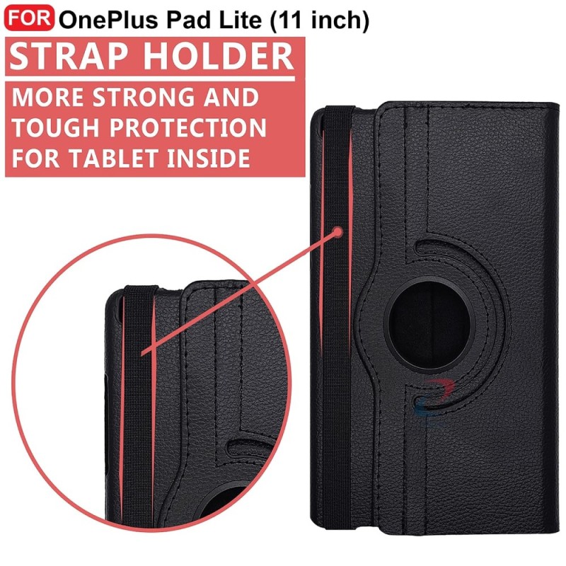 CEDO Flip Cover for OnePlus Pad Lite (11 inch) 360 Rotate, Black