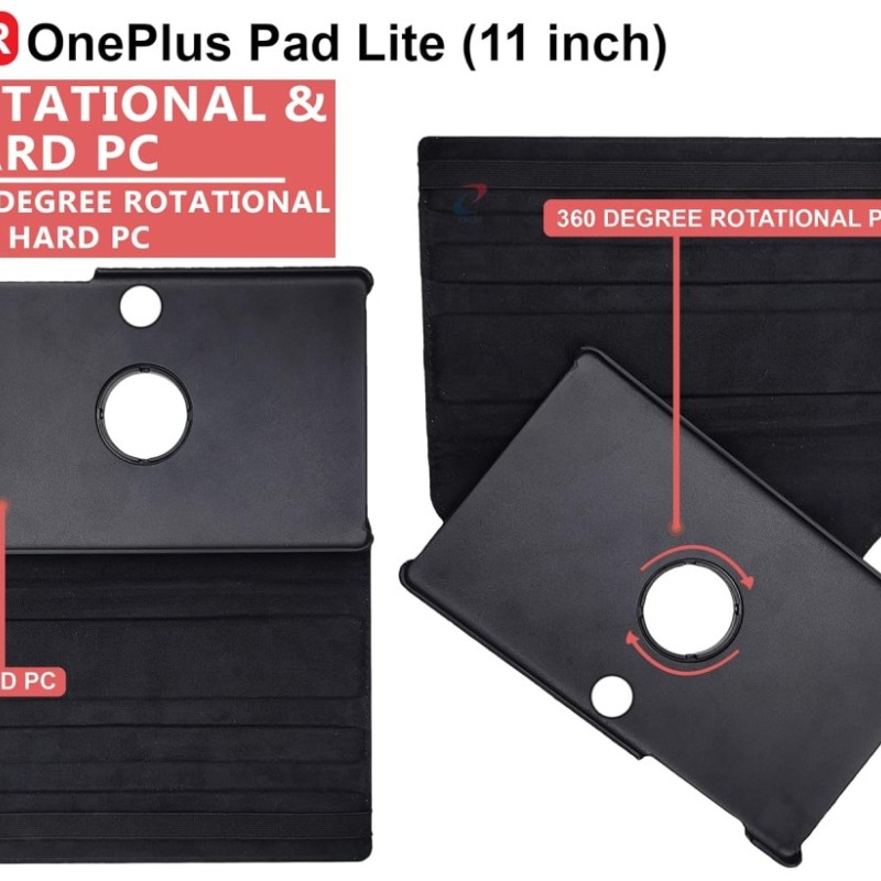 CEDO Flip Cover for OnePlus Pad Lite (11 inch) 360 Rotate, Black