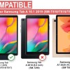 CEDO Flip Cover for Samsung Galaxy Tab A SM-T510/T515 Black Leather Finish