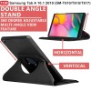 CEDO Flip Cover for Samsung Galaxy Tab A SM-T510/T515 Black Leather Finish