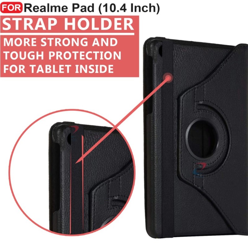 CEDO Realme Pad 10.4in Flip Cover 360 Degree Rotate Black