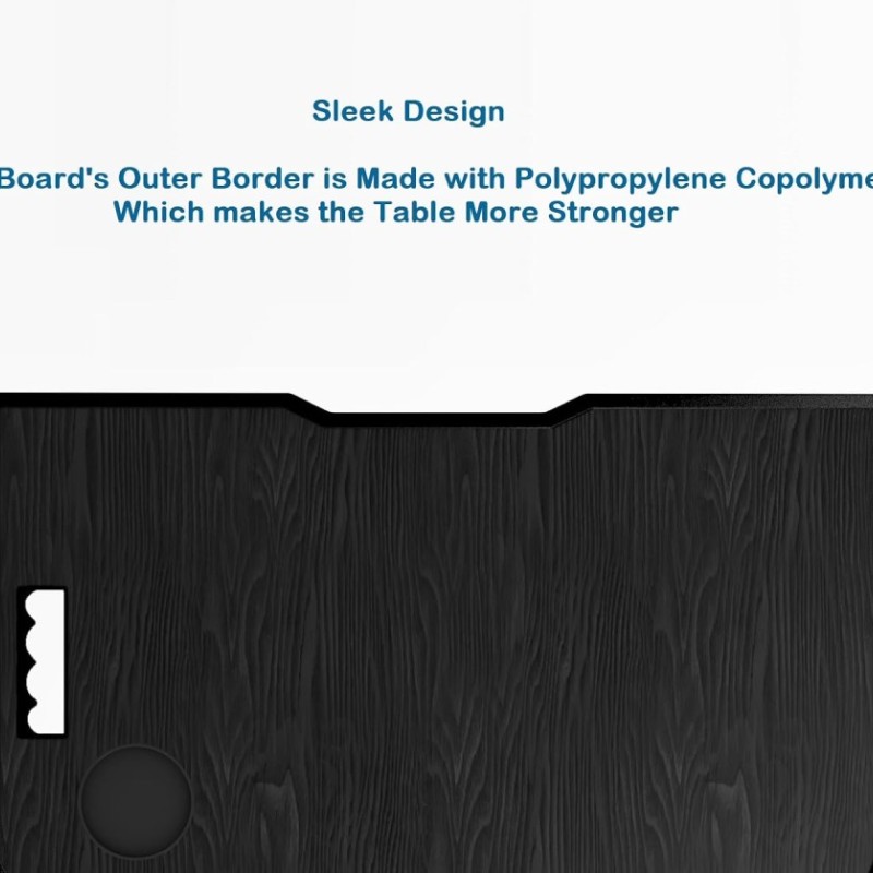 CERVONIX Laptop Table CER-458 Foldable with Cup Holder Black
