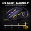 Coconut Gold+ Gaming Mouse 3200 DPI Ergonomic Wireless Gold