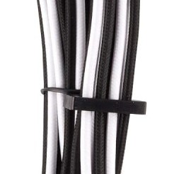 Corsair Component Premium Individually Sleeved DC Cable Starter Kit CP-8920220, 24-Pin, Flexible, White/Black