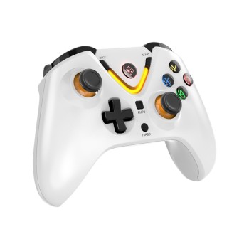 Cosmic Byte Ares Tri-Mode Wireless & Wired Controller for PC â€“ 2.4GHz, Bluetooth, USB-C Wired, Hall Effect Joysticks, Dual Vibration (White)