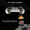 Cosmic Byte Ares Tri-Mode Wireless & Wired Controller for PC â€“ 2.4GHz, Bluetooth, USB-C Wired, Hall Effect Joysticks, Dual Vibration (White)